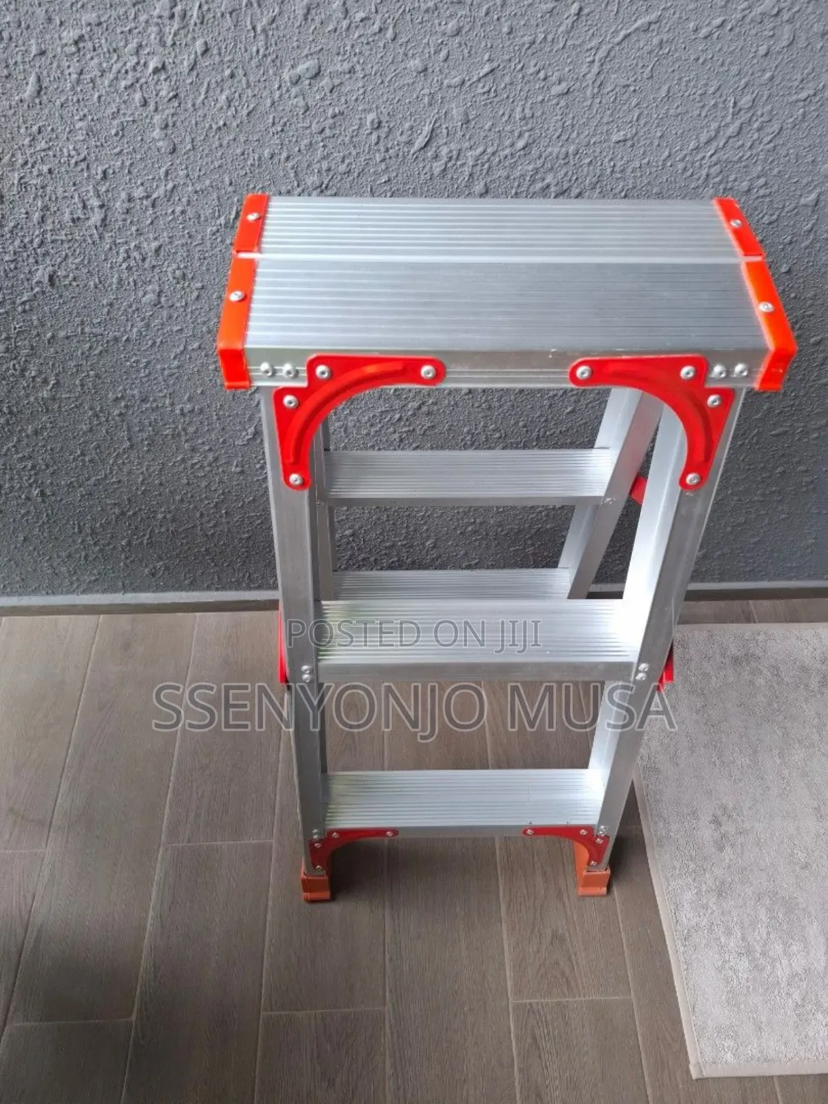 Double-Sided Step Stool - Aluminum Alloy Ladder With Steps