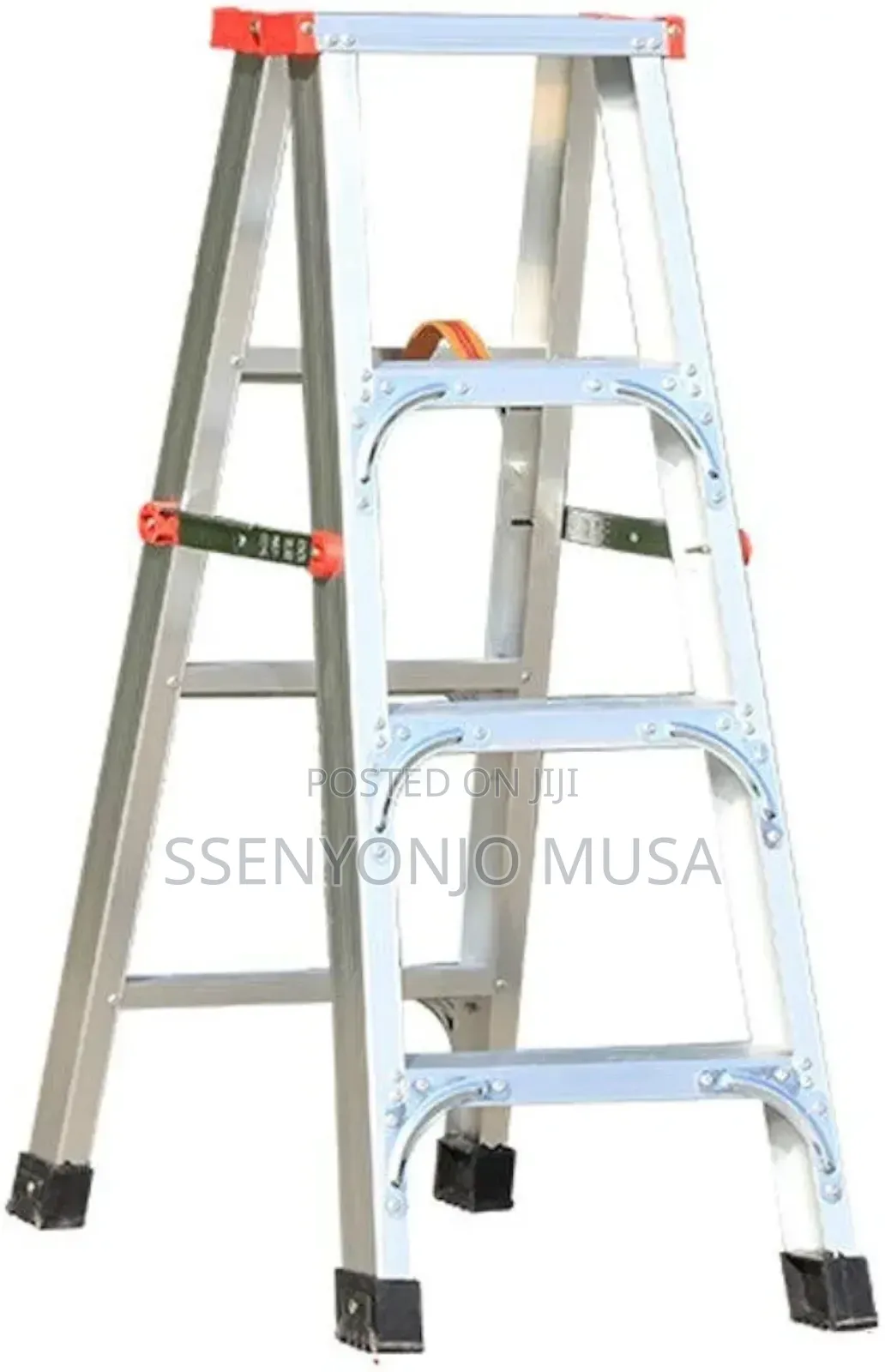 Double-Sided Step Stool - Aluminum Alloy Ladder With Steps