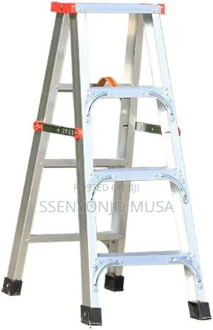 Double-Sided Step Stool - Aluminum Alloy Ladder With Steps