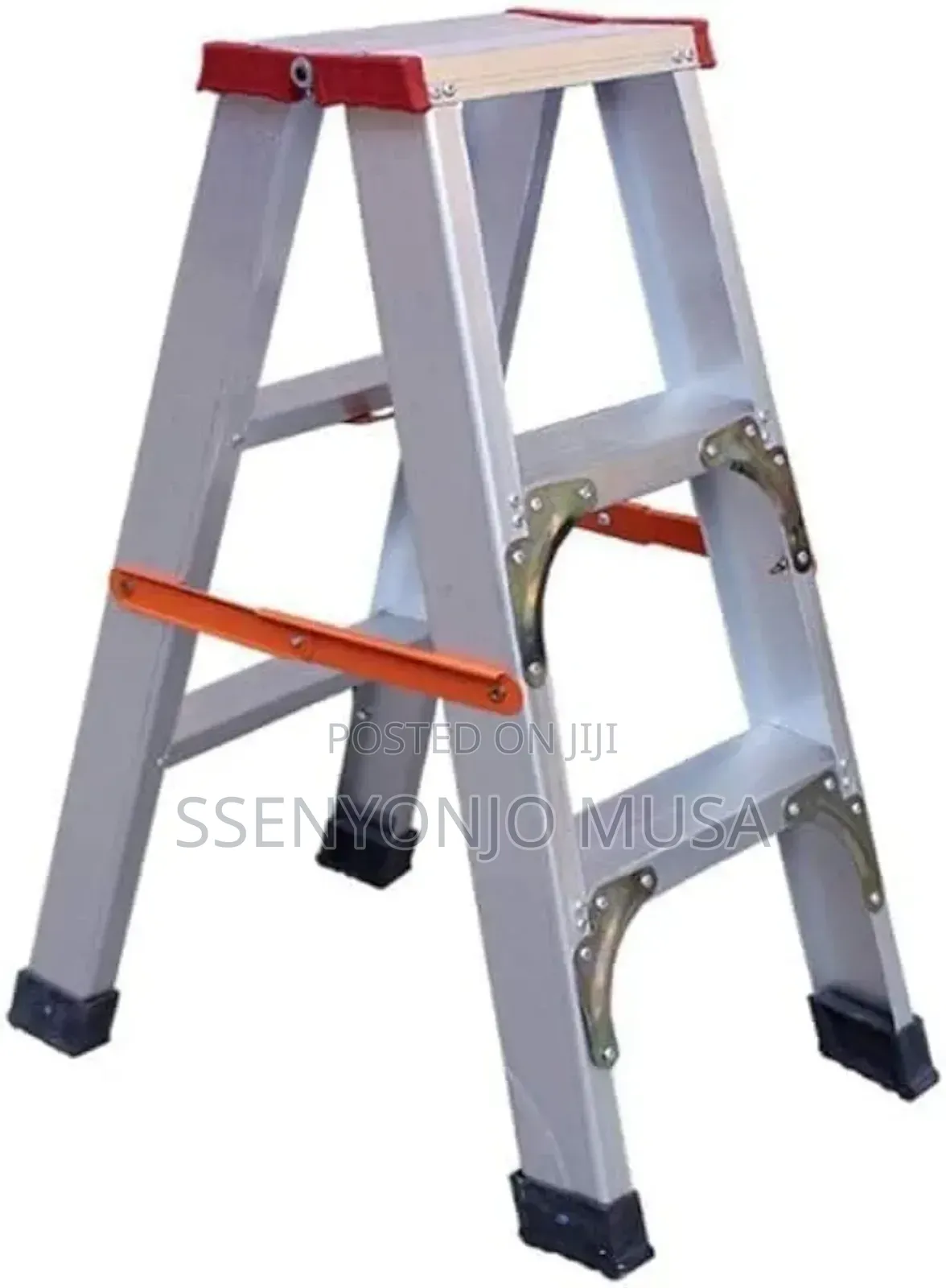 Double-Sided Step Stool - Aluminum Alloy Ladder With Steps