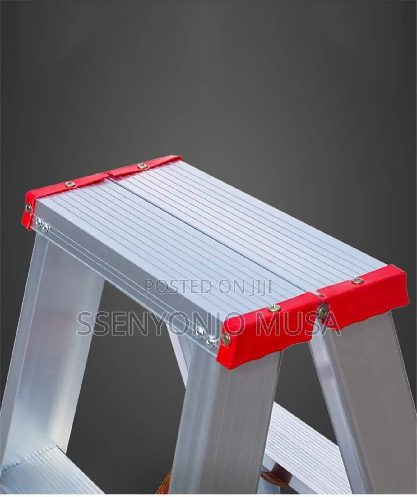 Double-Sided Step Stool - Aluminum Alloy Ladder With Steps