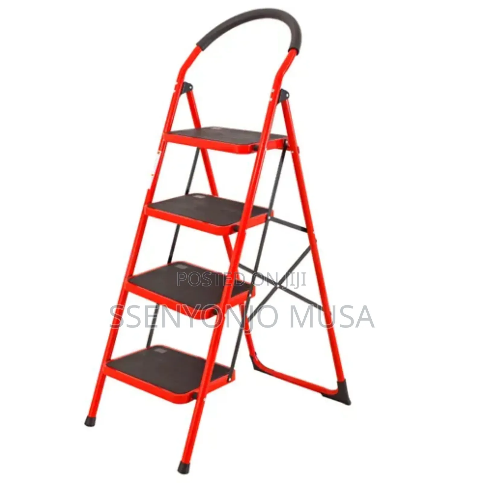 Telescopic Ladder - 4-Step Portable Step Stool With Handle