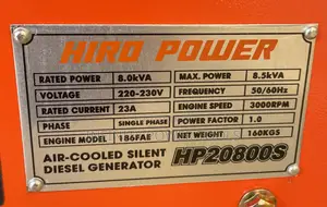 Hiro Power Generator 8.5kva