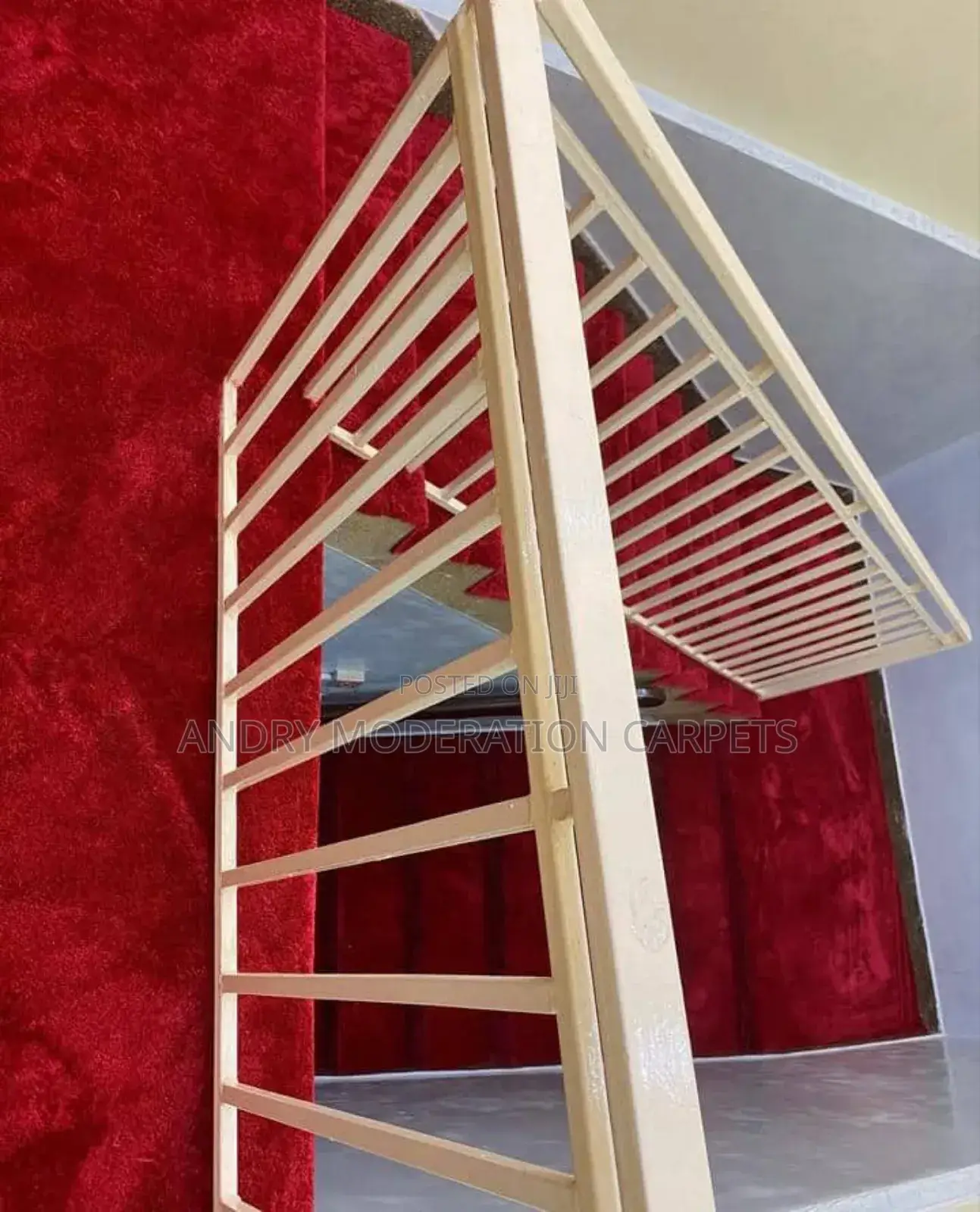 Red Stairs Wall to Wall Woolen Soft Galaxy Carpets
