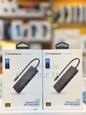 Powerology 12in1 Usb C Hub Hdmi Type C 100w Pd Ethernet