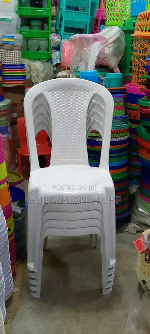 New Stock Armless Plastic Chairs (White)