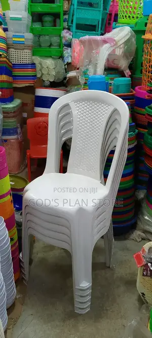 New Stock Armless Plastic Chairs (White)