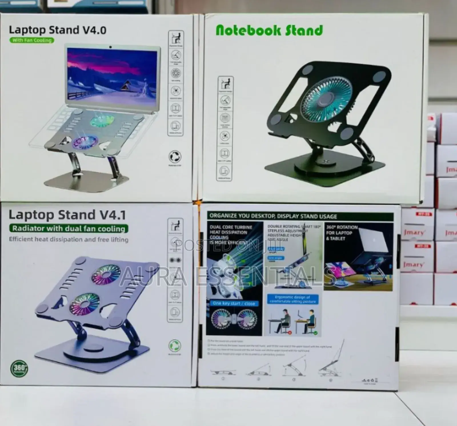 Metal Laptop Stand 360 Degrees Rotatable