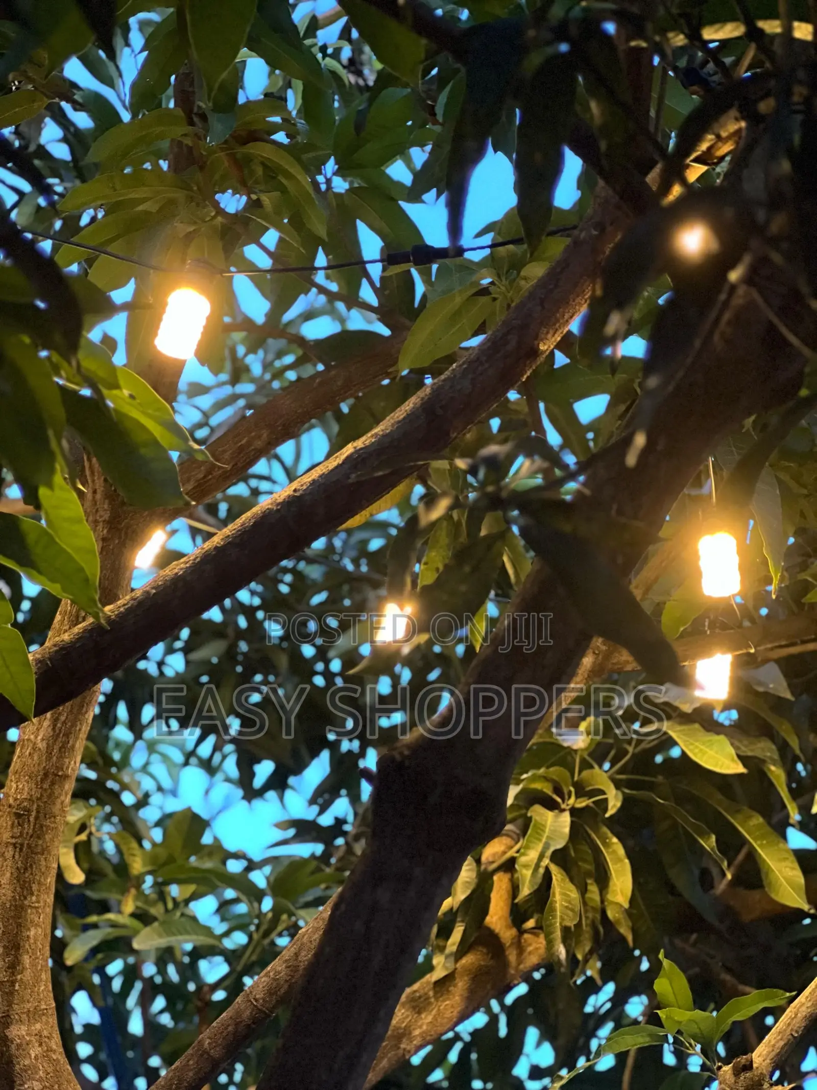 Outdoor Waterproof String Lights Hanging Bulbs 10m 20 Bulbs
