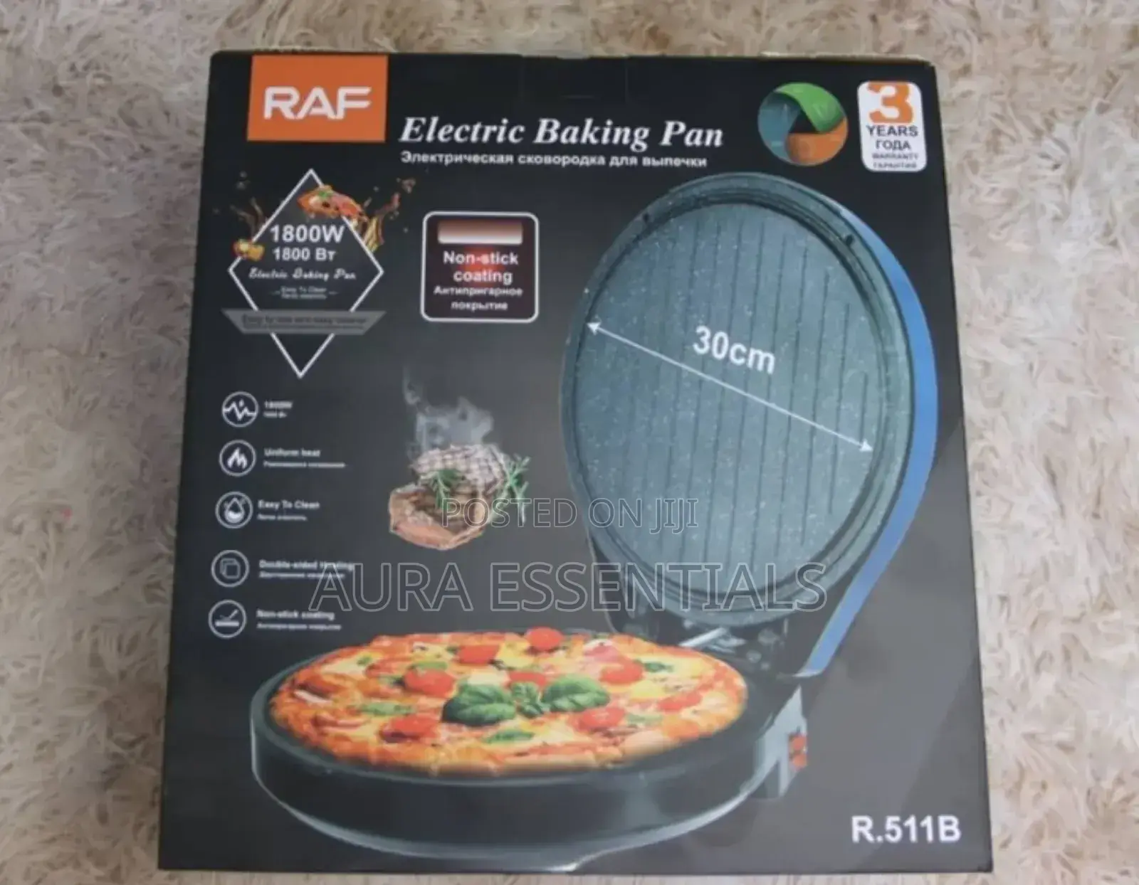 Rafr.511 Electric Multi-Function Pan Pizza Bread Maker 1800w