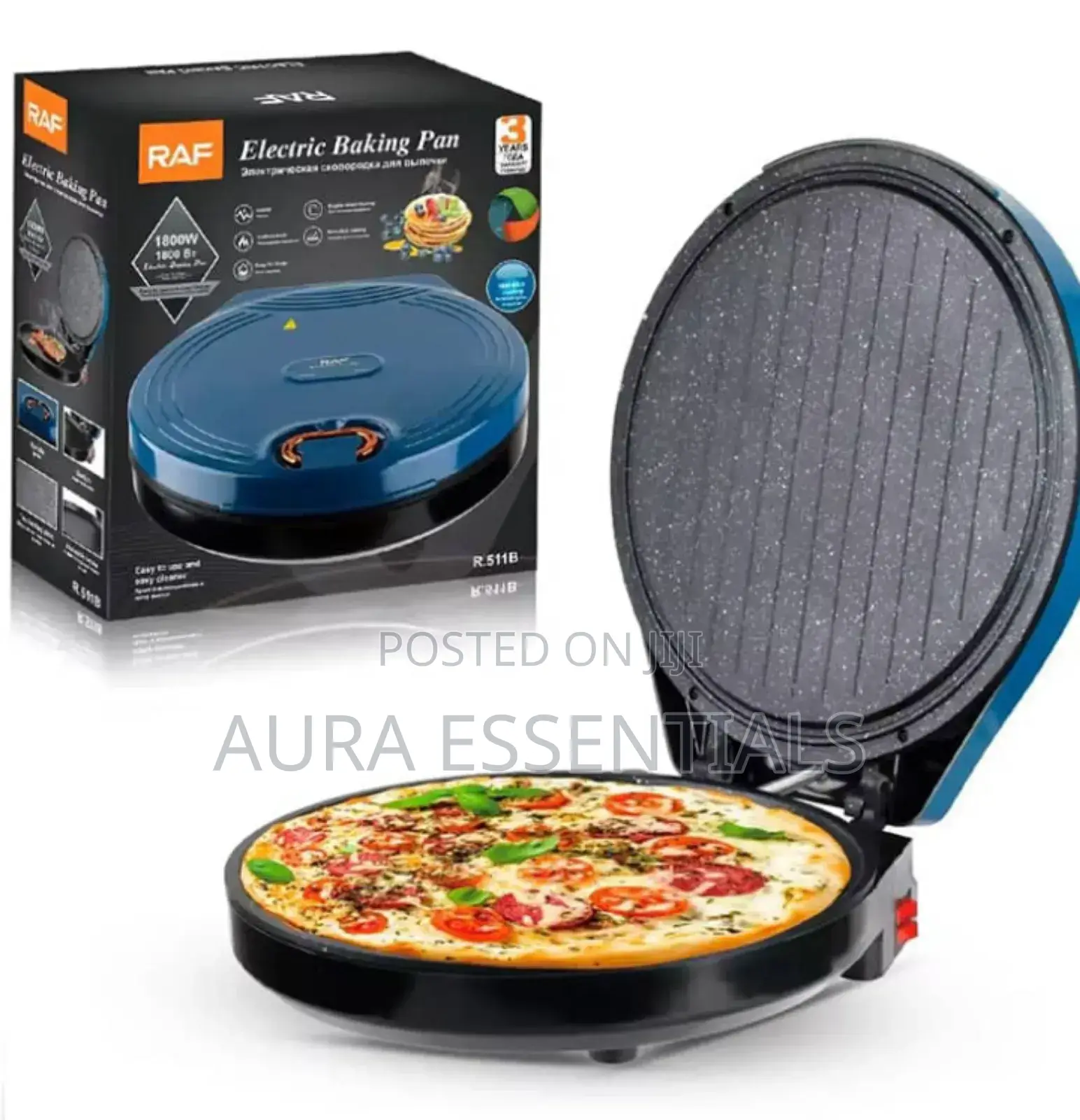 Rafr.511 Electric Multi-Function Pan Pizza Bread Maker 1800w
