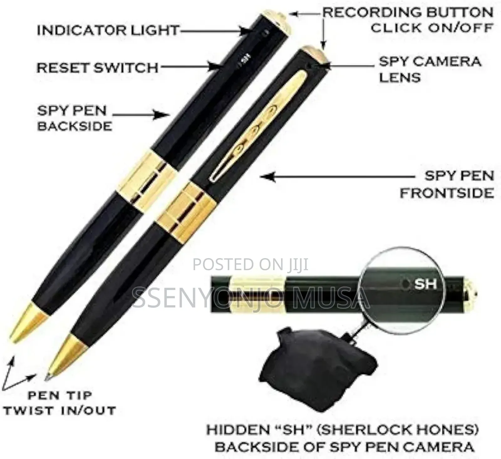 Perfect Spy Pen Camera-Wireless With 16gb Card Card Reader