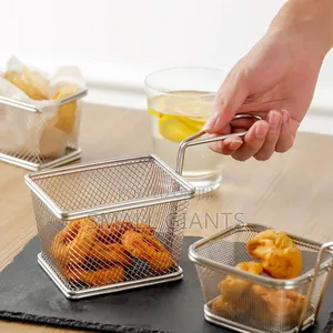Mini Stainless Steel Fresh Fries Chips Serving Basket