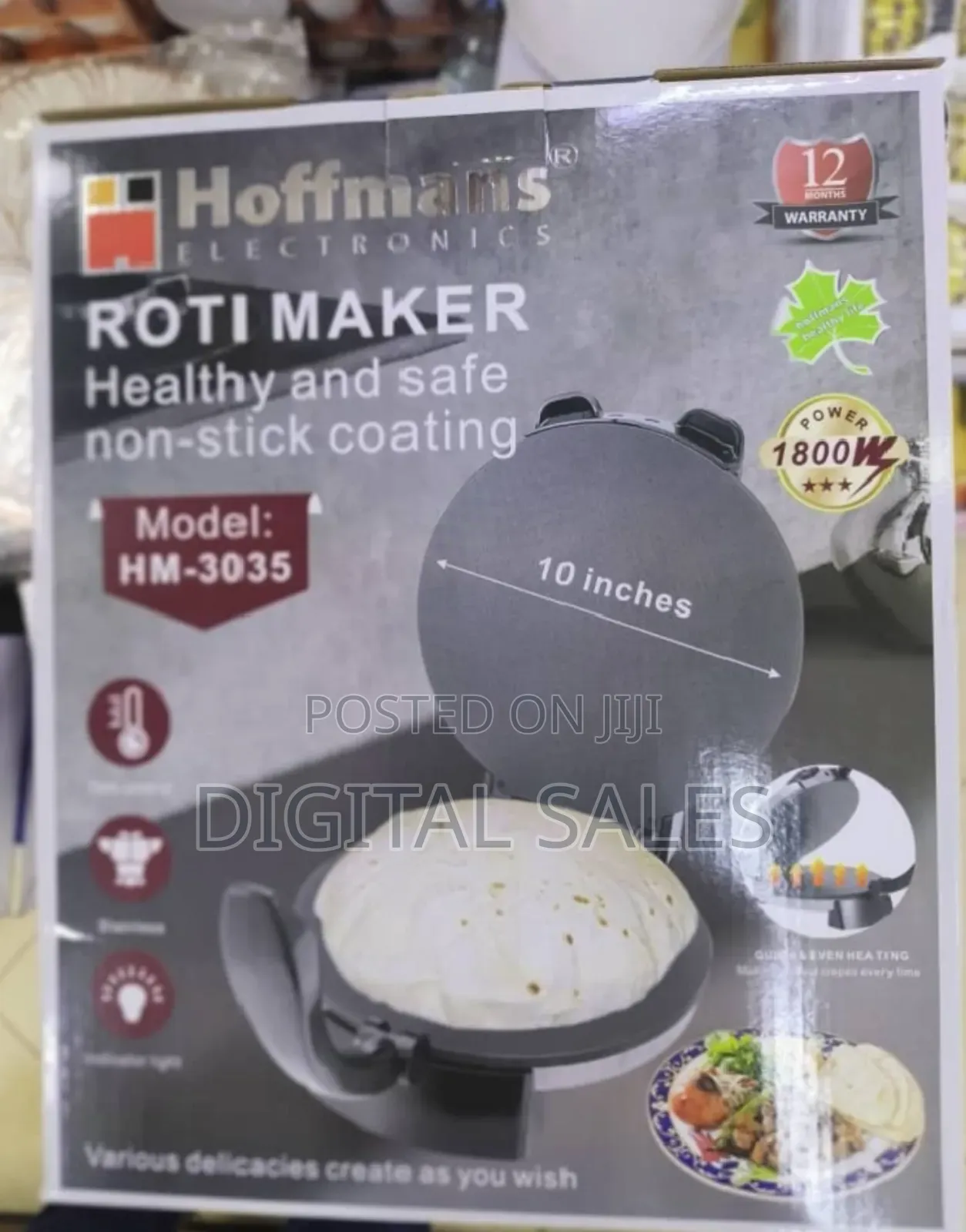 Electric Hoffmans Roti Maker