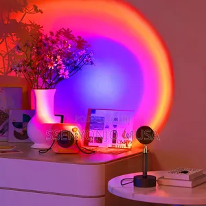 Sunset Projection Lamp - 360° Rotation Rainbow Sunset Light