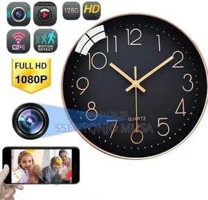 Wall Clock With Spy Camera - 1080p Wifi Motion Detection