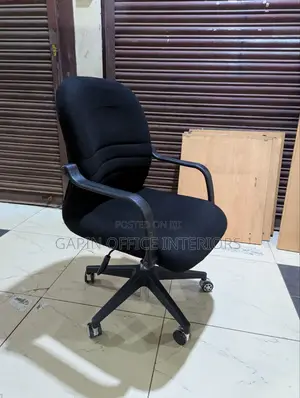 Short Back Office Chair, Fabric Cloth