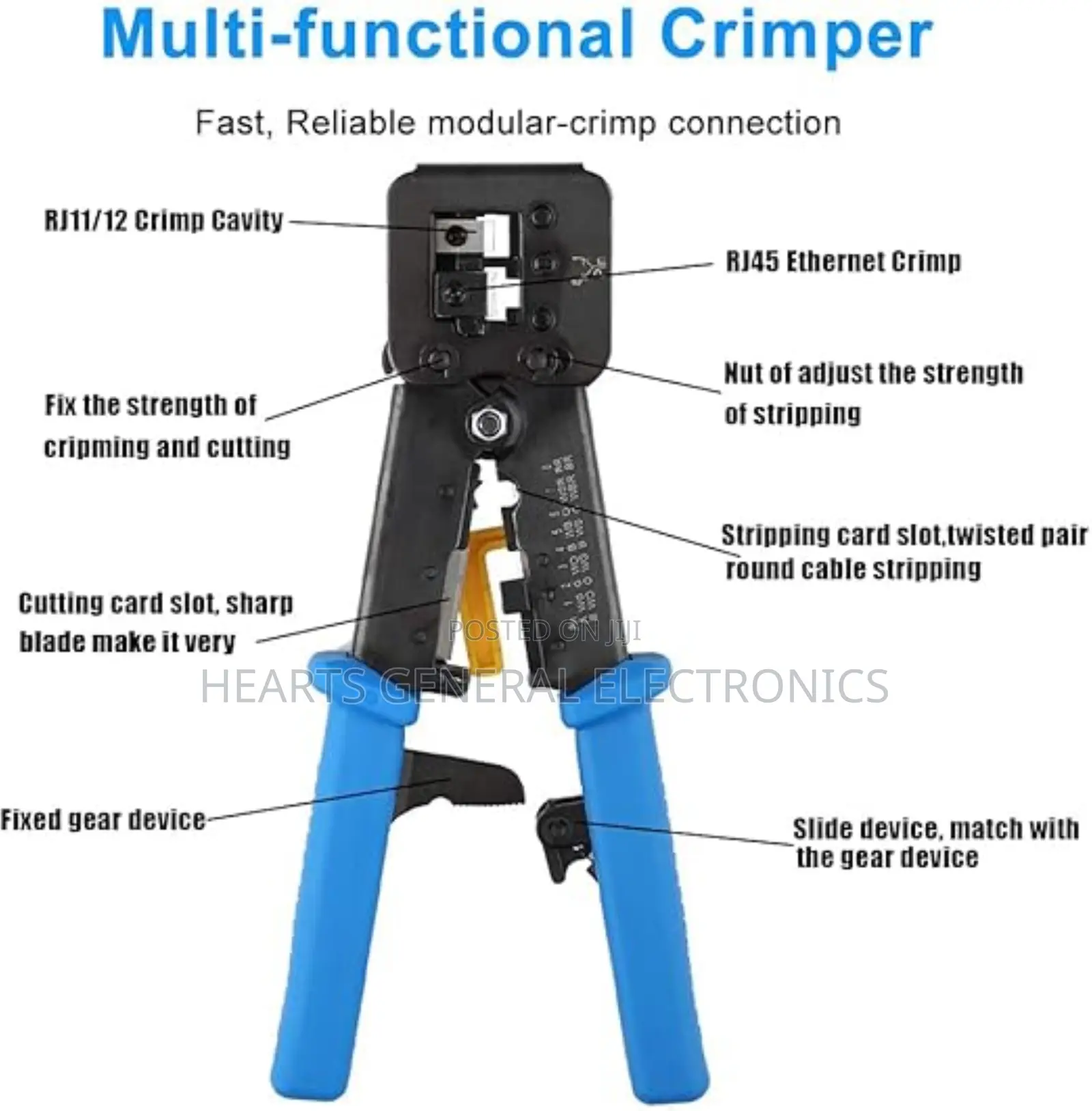 Pass-Through Crimping Tool