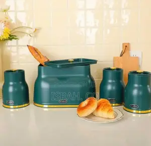 Kitchen Canisters Set Countertop Rustic Food Jars