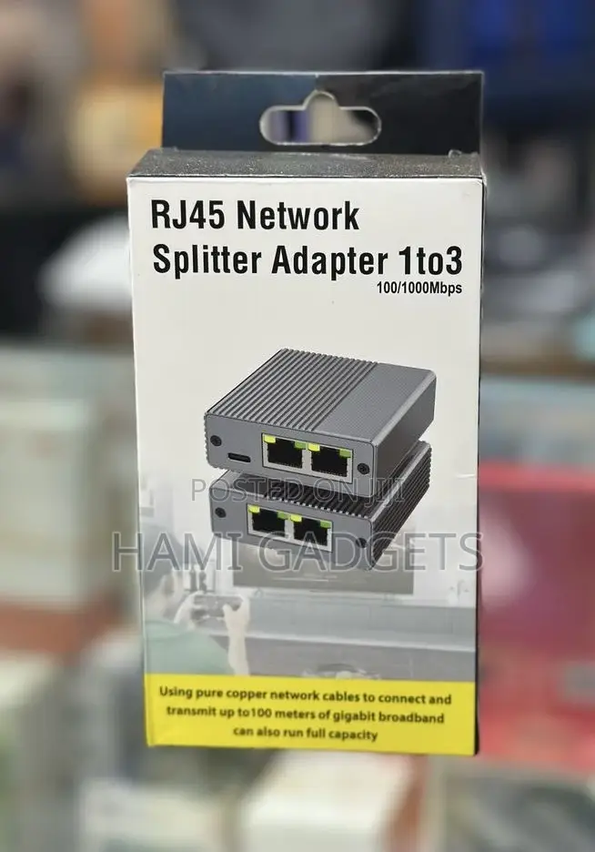 Rj45 Network Splitter Adapter 1to3