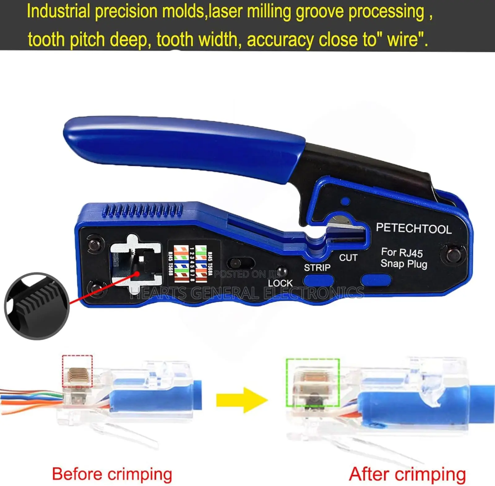 Pass-Through Crimping Tool