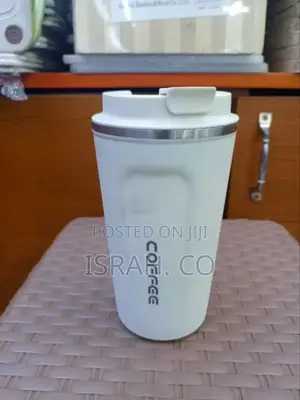 White, Stainless Steel Coffee Mug