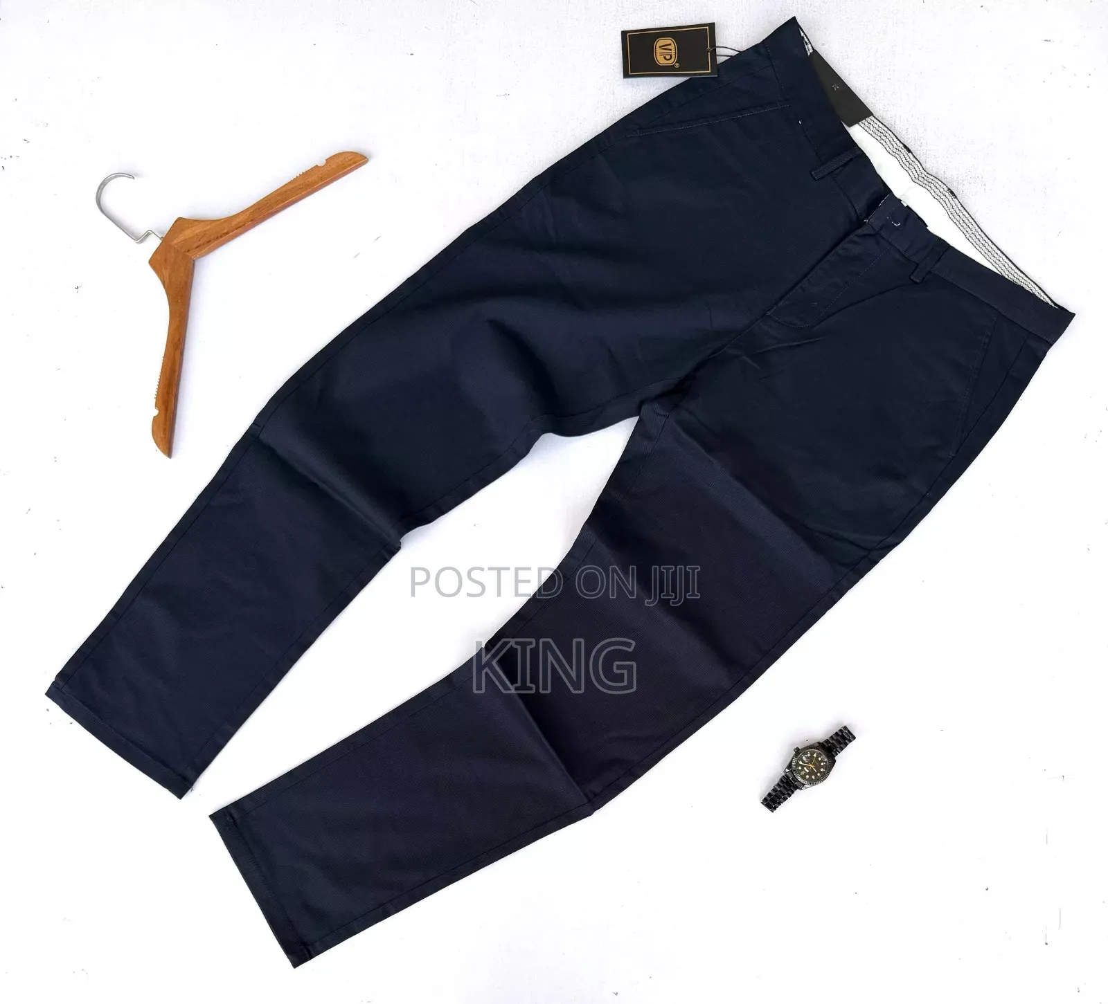 Mani Notch Kaki Trousers