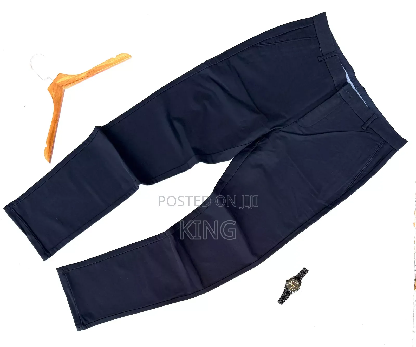 Couture Notch Kaki Trousers