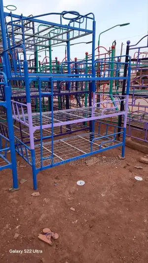 Triple Decker Bed 3by6 Blue and Purple