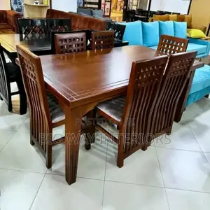 6 Seater Dinning Set With Boxes in Chairs