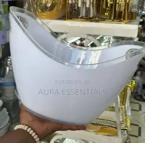 5l White Smoked Ice Bucket
