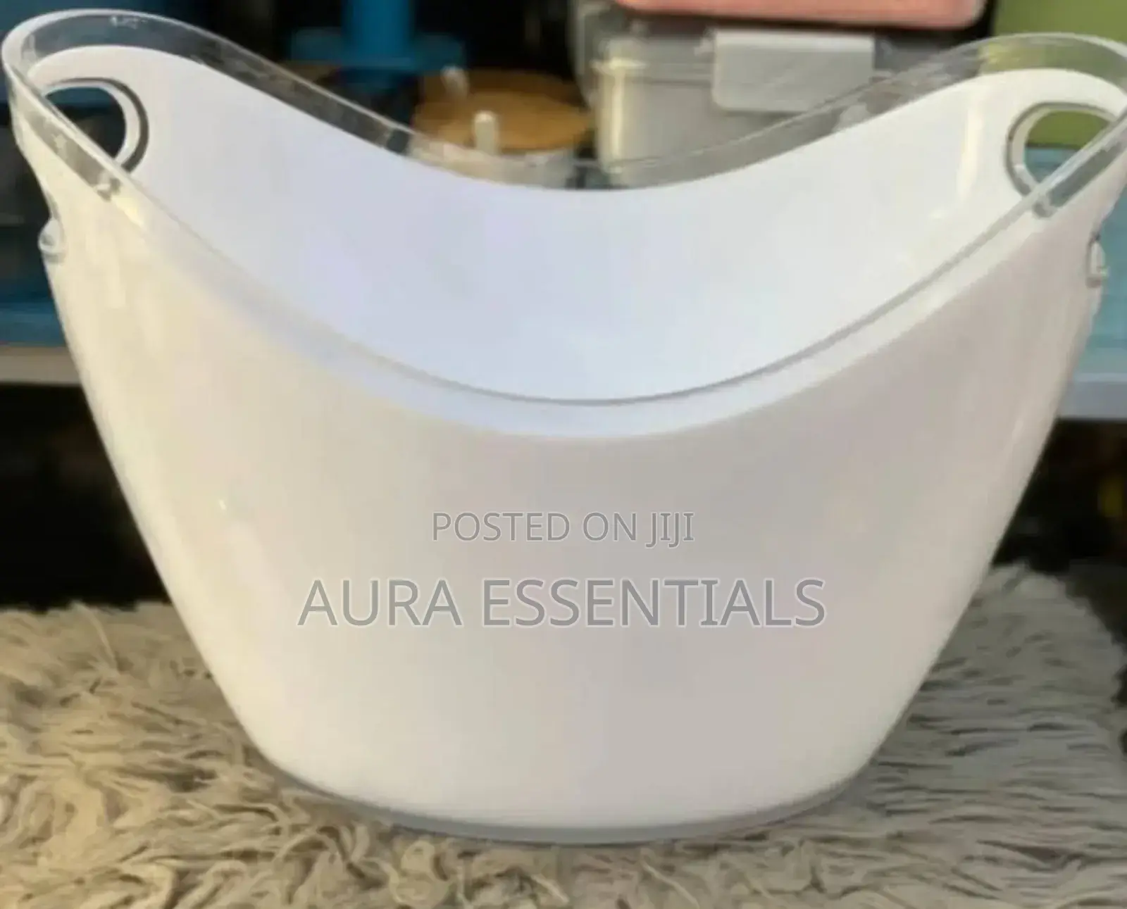 5l White Smoked Ice Bucket