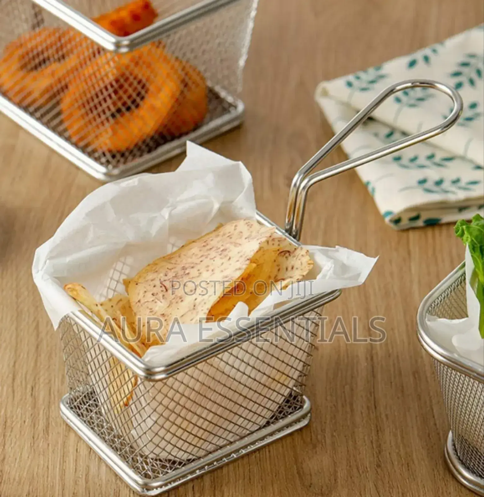 Square the Diamond Hole Fry Baskets