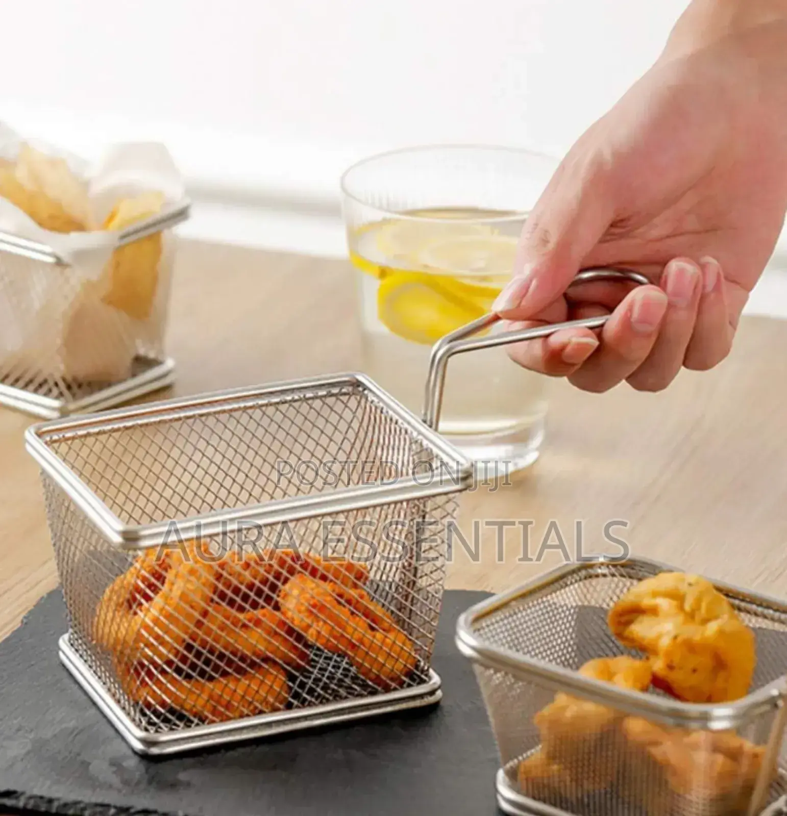 Square the Diamond Hole Fry Baskets