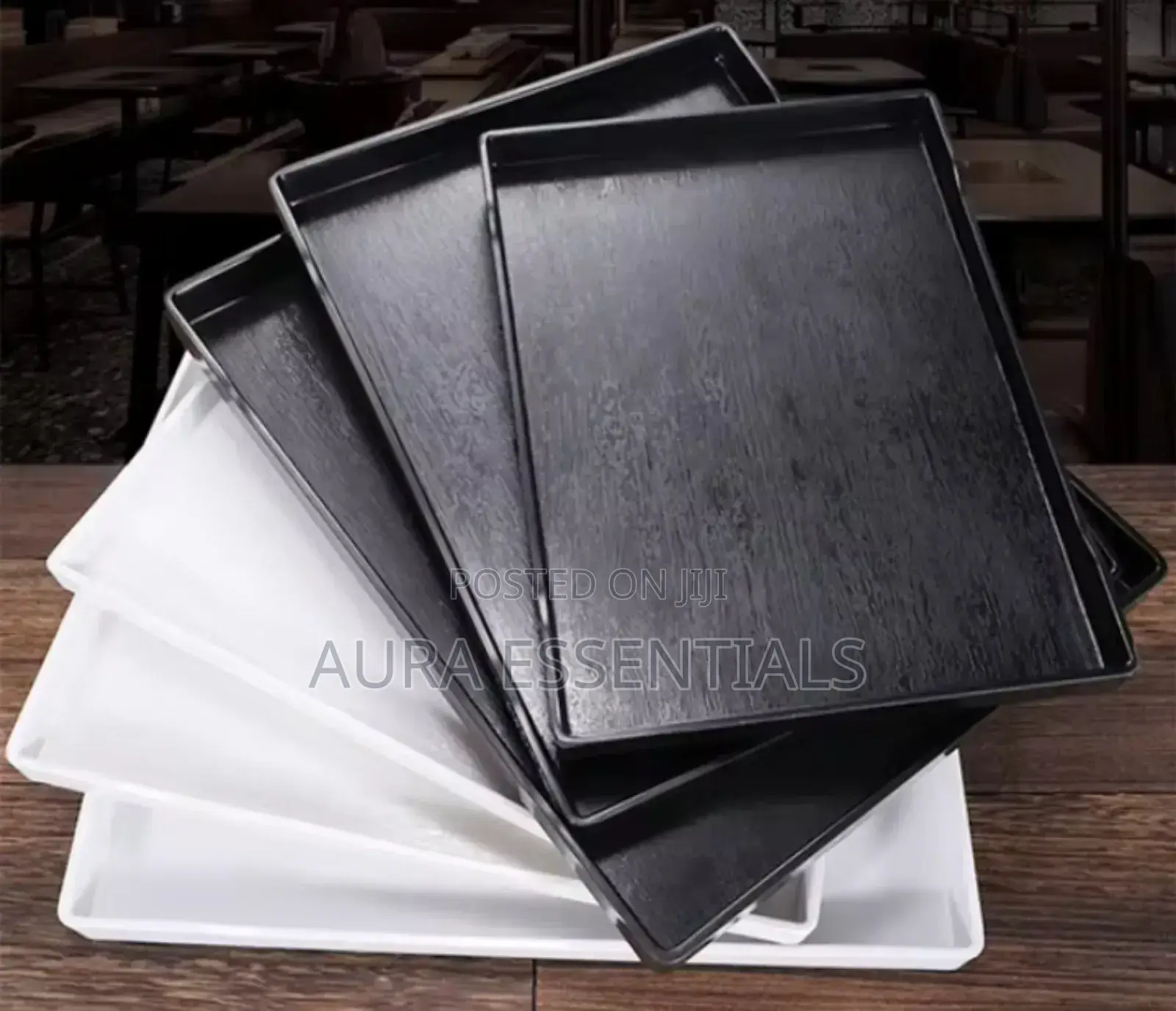 Melamine 3pcs Rectangular Food Trays