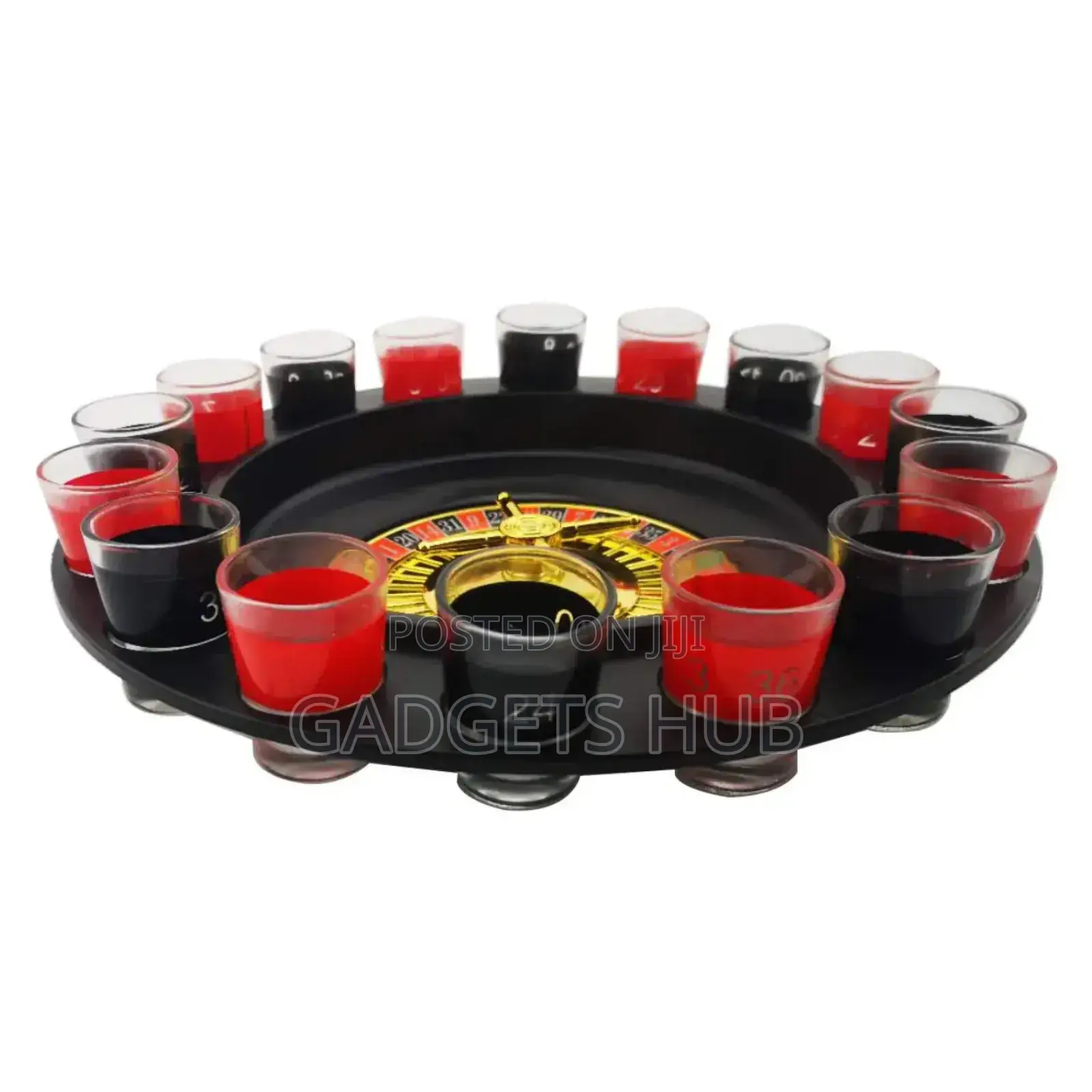 Drinking Roulette Game Set With 16 Glass Cups