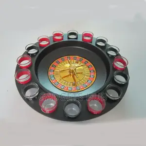 Drinking Roulette Game Set With 16 Glass Cups