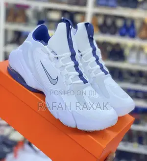 Original White/Blue Nike Air Max Alpha Savage Sneakers
