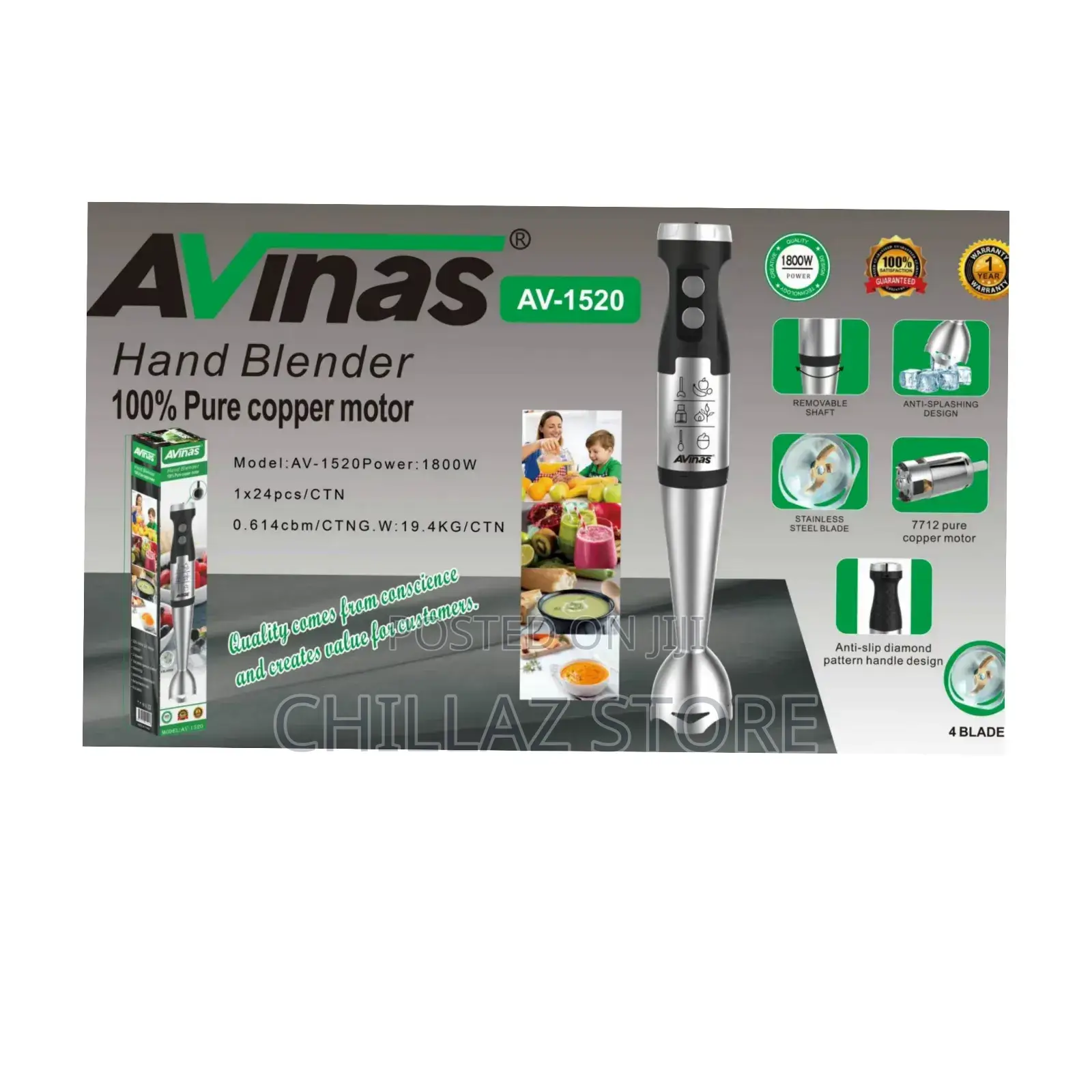 Avinas Electric Hand Blender.