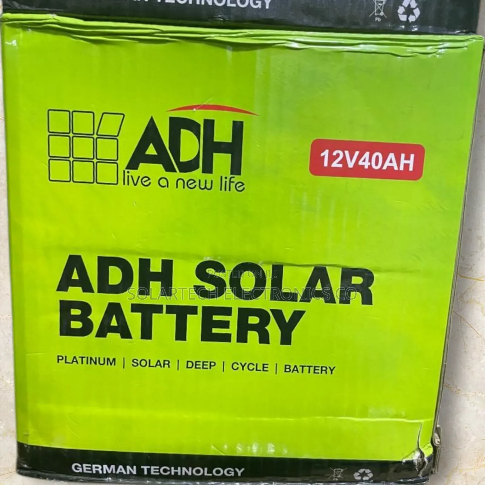 40 Ah Durable Adh Solar Powder Battery Kahn