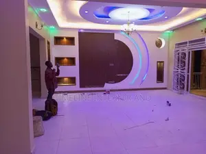 Nice Gypsum Ceiling and Tv Unit Plus PVC Panels
