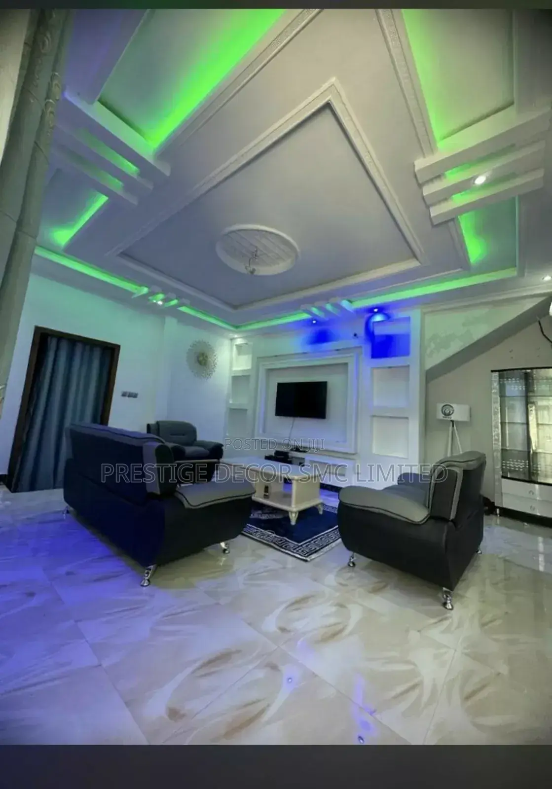 Amazing Gypsum Ceiling. Sitting Room Design