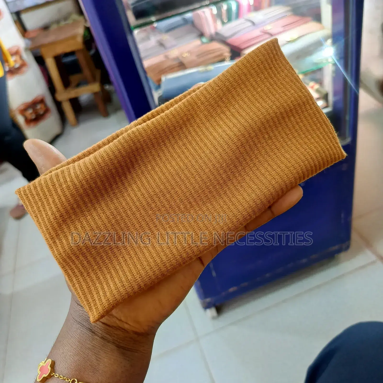 Gianna Hair Band (Elastic) - Brown