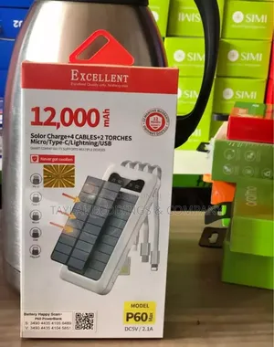 Excellent 12000mah Solar Powerbank With Usb C Lightning