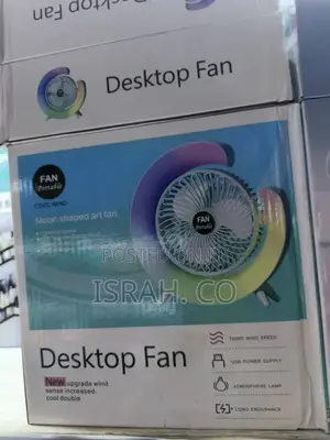 Portable, Rechargeable Usb Desktop Fan,