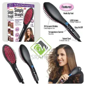Simply Straight" Ceramic Hair Straightening Brush