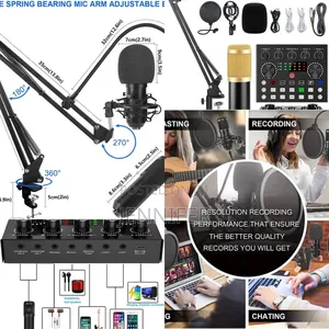 Sound Card Kit Condenser Microphone Set
