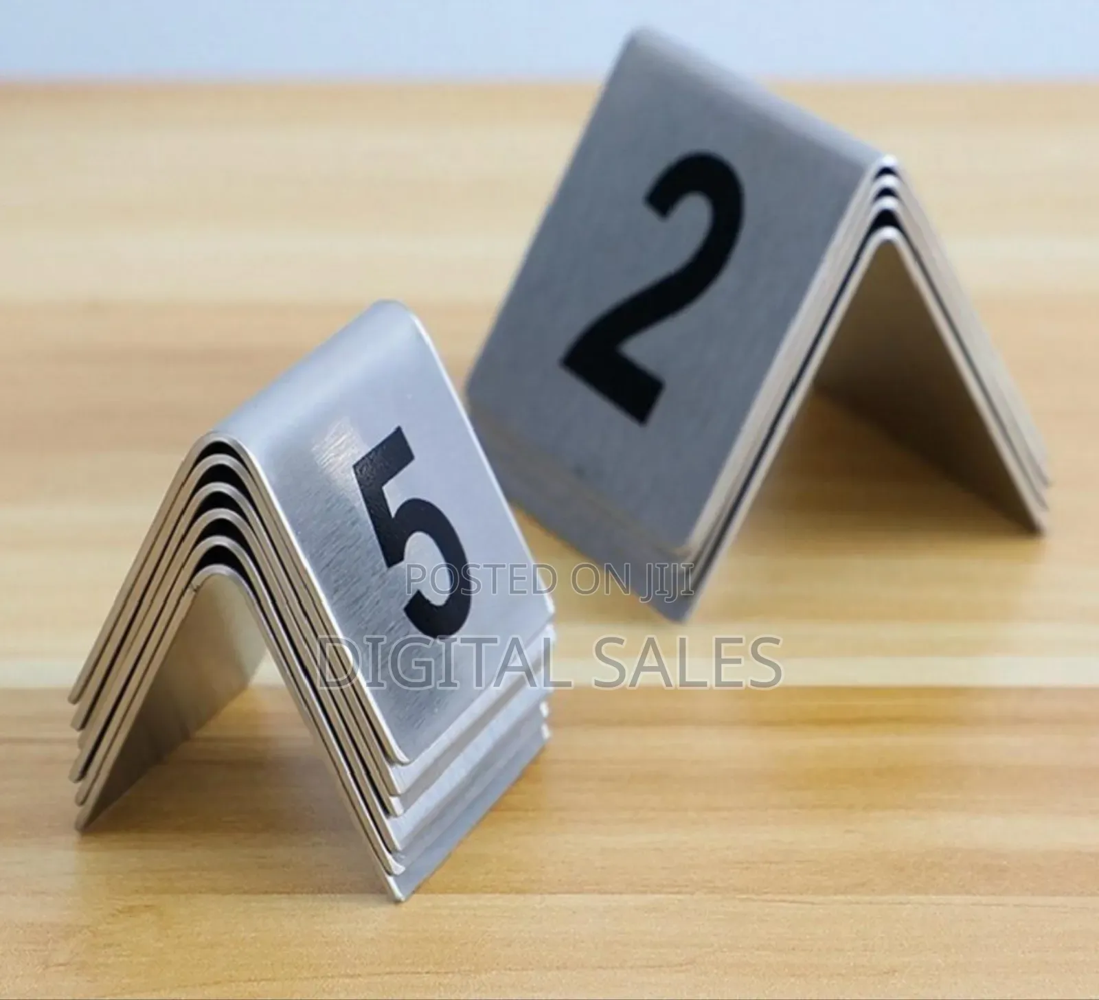 1-10 Stainless Steel Table Number Plate