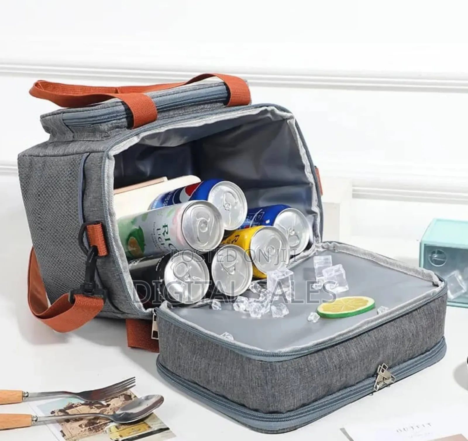 Lunch Box Double Layer Thermal Lunch Bag Large Capacity
