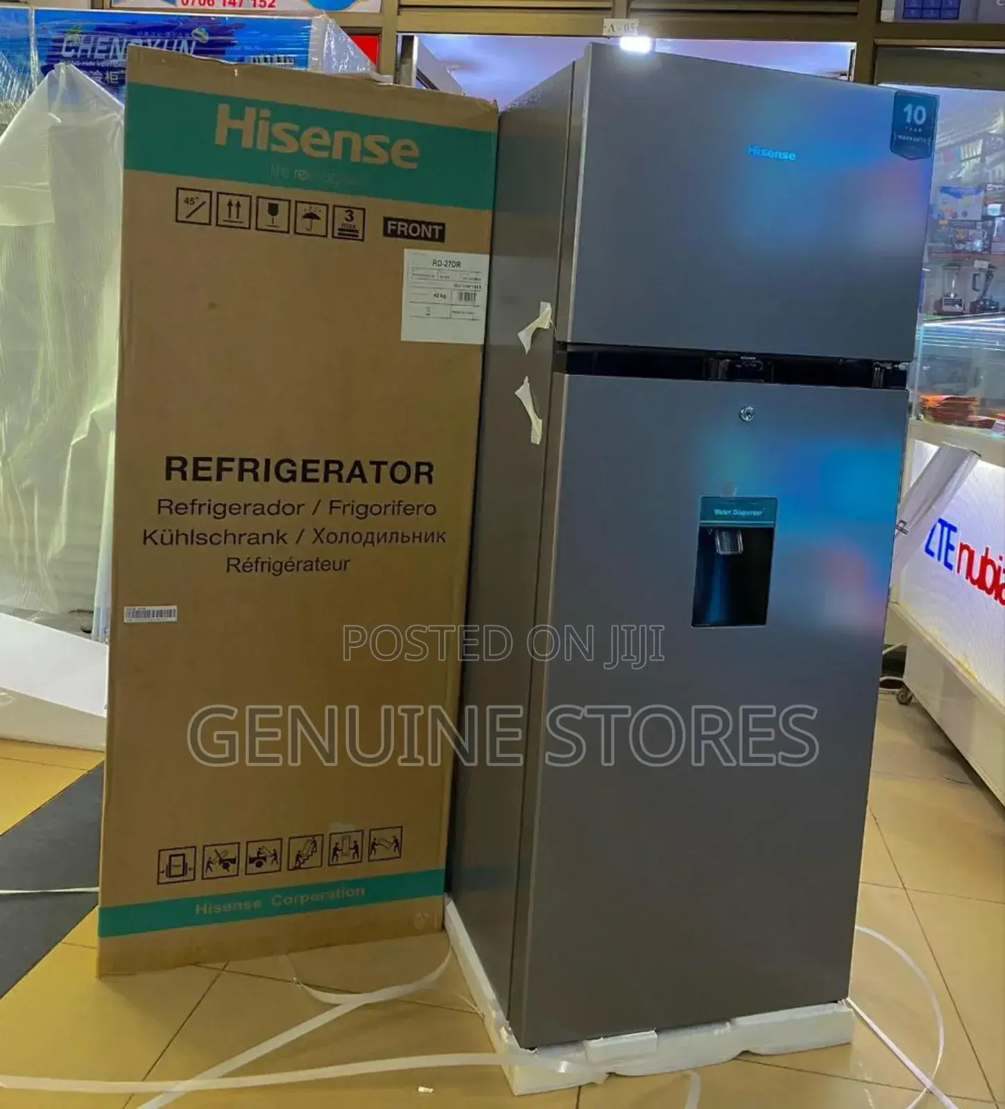 Hisense 270 LTRS Double Door Fridge With a Front Dispenser
